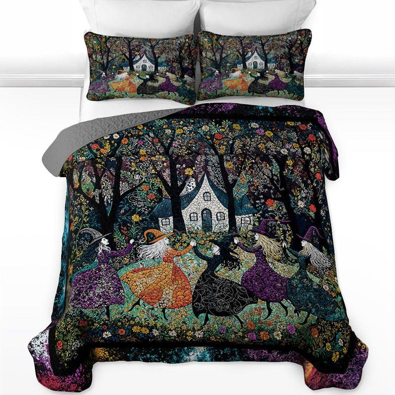 Shineful Spooky Halloween Quilt Set – Multiple Designs