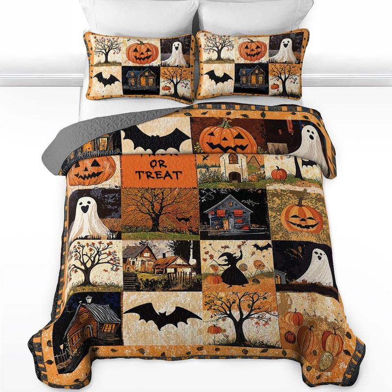Shineful Spooky Halloween Quilt Set – Multiple Designs