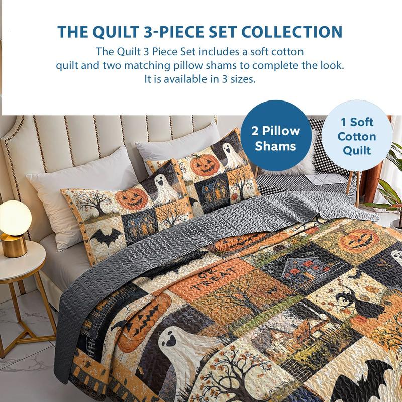 Shineful Spooky Halloween Quilt Set – Multiple Designs